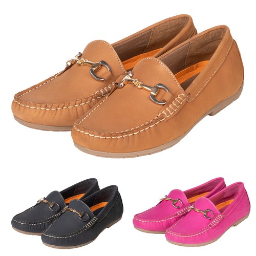 Ladies nubuck leather driving - ladies,