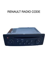 Renault Radio Code Stereo Unlock Kangoo Megane Clio Trafic Twingo Laguna Scenic