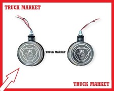 Scania  LAMP MIRROR EARRINGS     ( 1 SET ) WHITE - RED