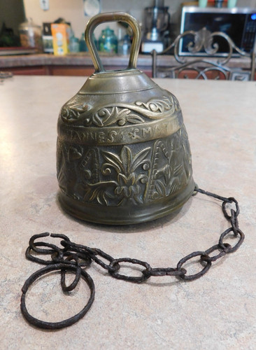 Vtg brass sanctuary bell - brass,