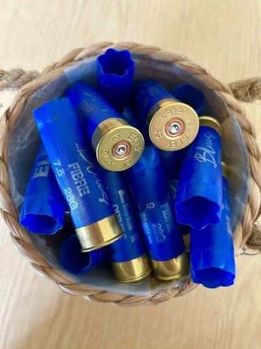 Spent shotgun cartridge cases - cartridge,