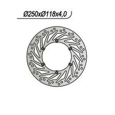 FRONT BRAKE DISC NG 862 Yamaha YZ 125 2001-2016