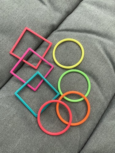 Neon bangles bracelet - bracelet, 80s