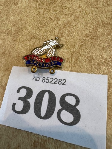 White city speedway - white, badge