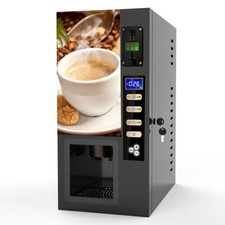 Commercial Fully Automatic Self Coin 3 Flavor Instant Coffee Vending Machine