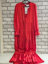 ZARA WOMENS RED DRESS SIZE EU