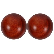 2 Pcs Ball for Hand Therapy Exercise Manual Massage Balls Wooden Crafts