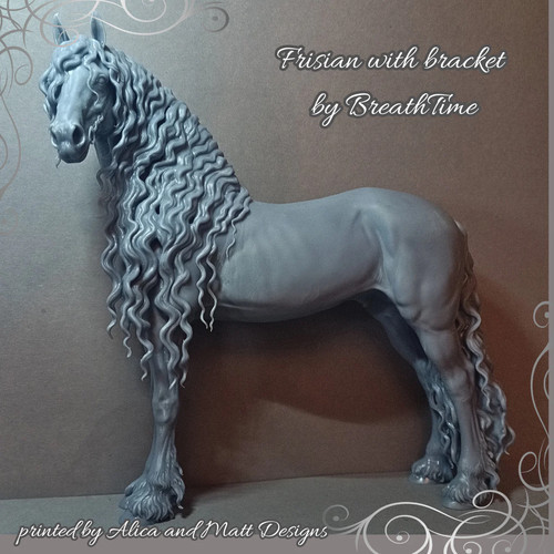 Frisian with bridge modelhorse - frisian,