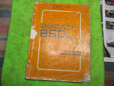 DUCATI bevel 860, spare parts BOOK , GENUINE