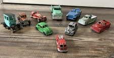 10 Vintage Tin Toy Car Bundle