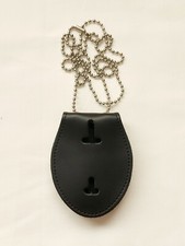 Police Badge Holder with Neck Chain, Your Choice Holder Only or Holder & Badge