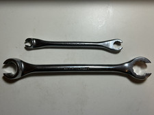 EX MILITARY 2x Britool Whitworth Brake Pipe Spanners 1/4 to 5/8W