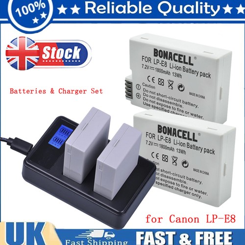 Battery dual - lp-e8,