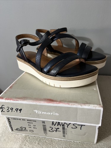 Tamaris woman navy sandal - tamaris, woman’s