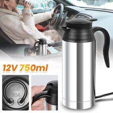 750ml 12V Car Electric Kettle Stainless Steel Car Kettle Boiler Heating Tea Mug