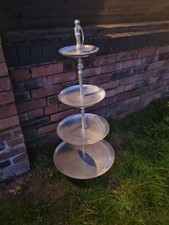 Vintage 4 Tier Metal Serving