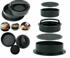 Burger Press Patty Maker Mold 3 in 1 Hamburger ABS Non-stick Plastic Beef BBQ