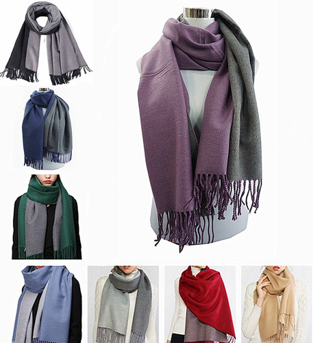 Women reversible cashmere long - reversible,