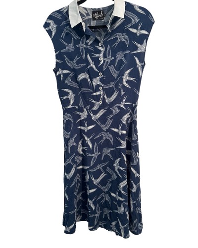 Hell bunny navy with - navy, white