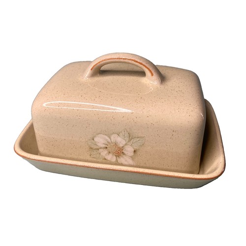 Denby daybreak butter dish - denby,