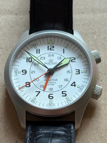 Poljot aviator alarm stainless - poljot,