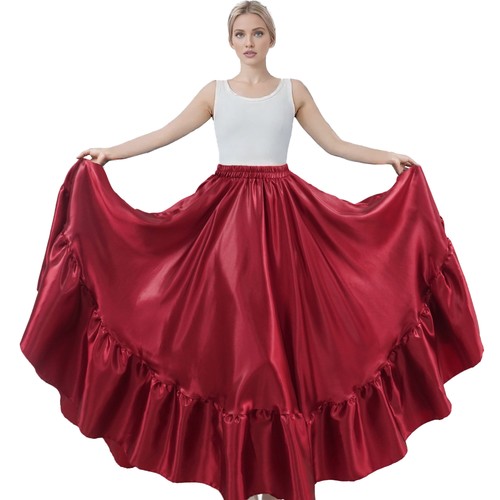 Satin skirt belly dance - skirt,