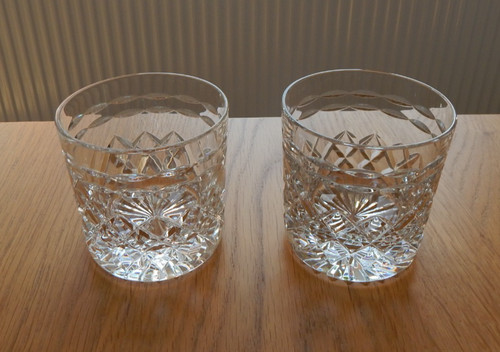 Pair tudor crystal - crystal, glass