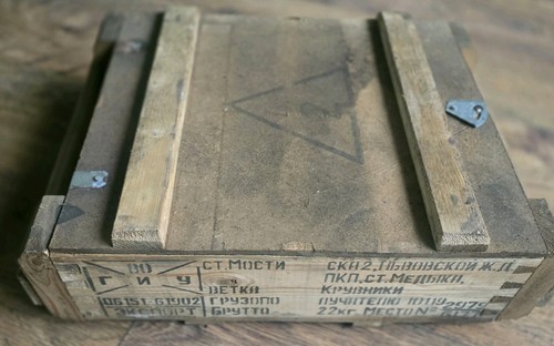 Czech army wooden ammo - army,