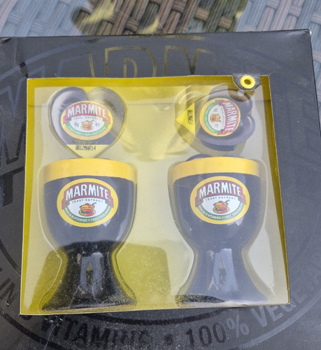 Marmite egg cup gift set - egg,