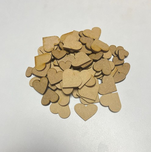 Wooden mdf hearts shape - mdf,