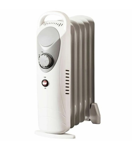 Mini oil filled heater 650w - filled,