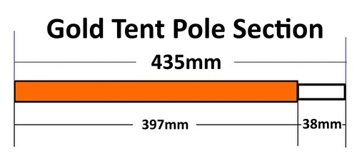 Replacement alloy tent - replacement, poles