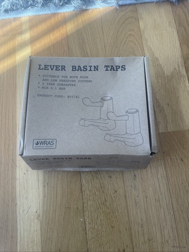 Chrome lever basin - lever, taps