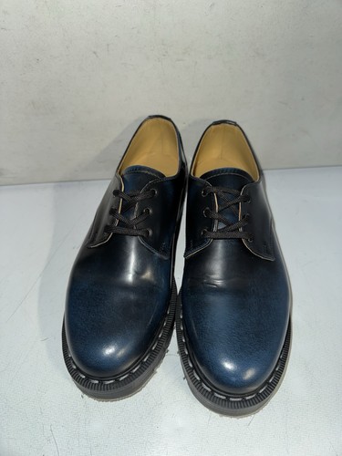Solovair navy rub - solovair, leather