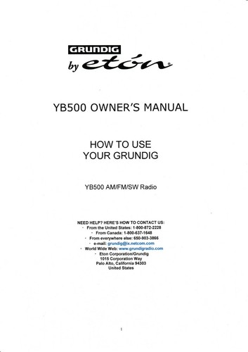 Operating instructions for - operating,