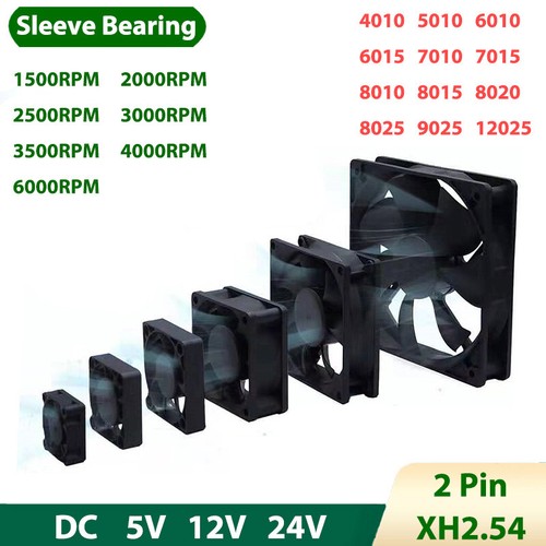 Cooling fan 12v 24v mini - 5v,