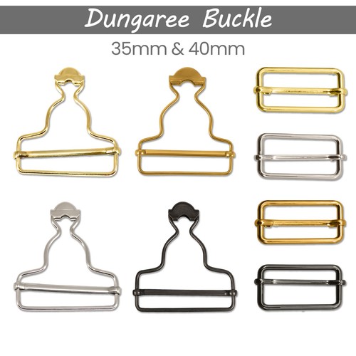 Metal overall dungaree buckles - dungaree,