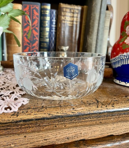 Pair stuart crystal - stuart, fuchsia