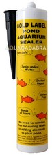 GOLD LABEL BLACK SEALANT 290ml LINER REPAIR GARDEN UNDERWATER LEAK KOI FISH POND