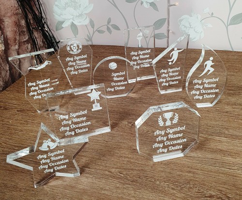 Personalised glass award - personalised,