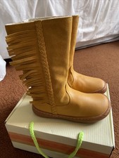 Livie & Luca Sonoma Butterscotch Classic Suede Leather Boots Kids US Size 10