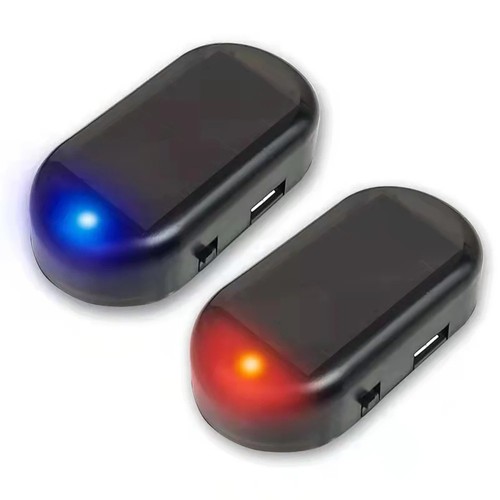 Solar power car led - fake, dummy