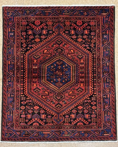 Vintage zanjan tribal rug - vintage,