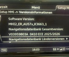 2025/2026 Audi A6 / A7 4G C7 Navigation Update Europe 25/26+ CarPlay MMI 3G+