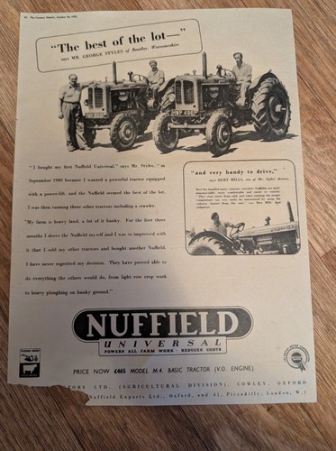 Nuffield universal tractor - nuffield,