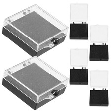 6 Pcs Clear Display Case Badge Box Travel Pin Organizer Brooch Storage