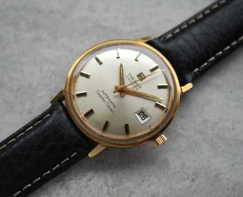 1960 vintage tissot visodate - vintage,