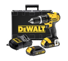 Dewalt DCD785C2 Combi drill set with 2 x 1.5Ah 18V batteries and charger.