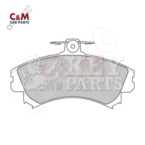 Front brake pads - front, fits