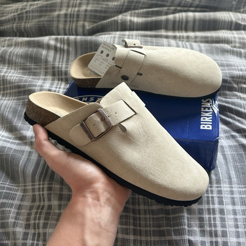 Birkenstock boston men - men's, beige